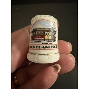 Souvenir Thimble San Francisco Cable Car SNCO 1989